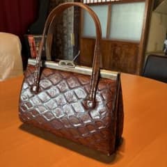 pangolin skin 穿山甲 センザンコウ/口枠式/和装バッグ pangolin skin 穿山甲 センザンコウ/口枠式/和装バッグ - メルカリ