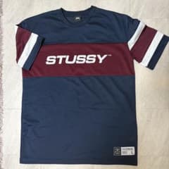 [サマーセール中] STUSSY メッシュ Tシャツ Lサイズ ネイビーのサムネイル