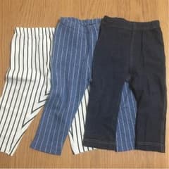 ユニクロ ベビーレギンス 80cm 3枚セットのサムネイル