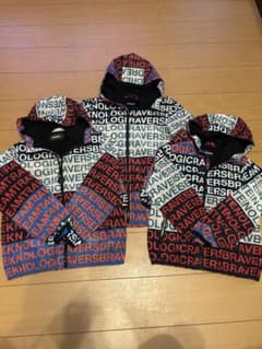 新品　DIESEL KIDS 総柄ジップアップパーカー 3点セットのサムネイル
