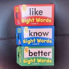 児童英語フラッシュカードSight Words Level A〜Cのサムネイル