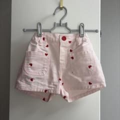 【最終値下げ】MELIKEY ハート刺繍ショートパンツ L 韓国子供服のサムネイル