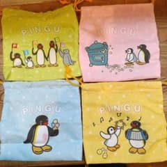 PINGU 巾着袋 4種セット はま寿司のサムネイル