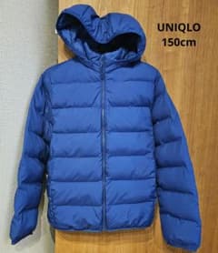 UNIQLO 中綿ダウンコート フード付き 150cmのサムネイル