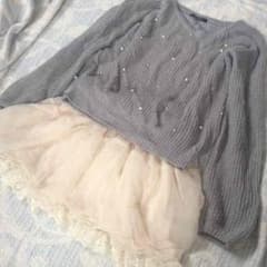 INGNI ニットとふわふわスカートのセットのサムネイル