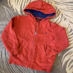 ラルフローレン　ジップパーカー　赤ロゴ 0102982.jpg