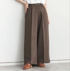 オシャレウォーカー　ワイドパンツ（ブラウン）のサムネイル