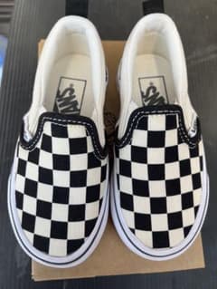 Vans V98CS スリッポン 14cm ブラック/ホワイトチェックのサムネイル