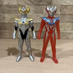 生産終了］ウルトラマンタイガ 2体セット ウルトラマンソフビ500 廃盤