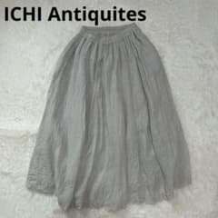 ICHI Antiquites リネン フレアロングスカート - メルカリ