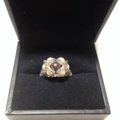 ハンドメイド ビーズ指輪のサムネイル