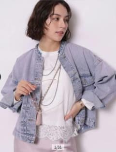 新品正規品 アルページュストーリー 裾レースショートロングTシャツ 白