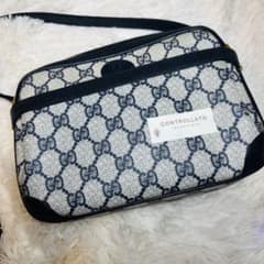 希少GUCCI ヴィンテージ ショルダー ggスプリーム ネイビー カメラ