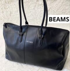 BEAMS Tote Bag Golf Bag Boston Black Beams Large Capacity