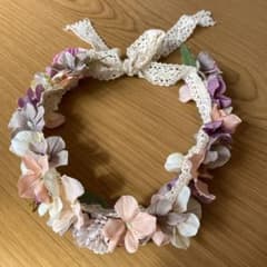 花かんむり ホワイト 花冠ベビーキッズのサムネイル