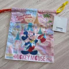 新品!!東京ディズニーリゾート 巾着 ミッキーのサムネイル