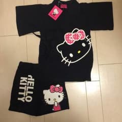 お値下げ☻新品タグ付き キティちゃん 甚平のサムネイル