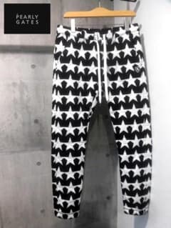 美品 パーリーゲイツ スター 総柄 中綿 ニットパンツ メンズ 4 星柄 ゴルフ 美品 パーリーゲイツ スター 総柄 中綿 ニットパンツ メンズ 4