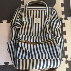 値下げ！アネロ❤︎紺と白のストライプ❤︎リュックのサムネイル