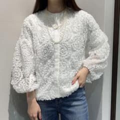 TORRAZZODONNA】 メッシュ刺繍レースブラウス - メルカリ