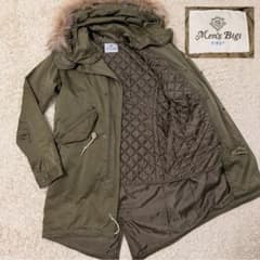 メンズビギ　モッズコート　Lサイズ　リアルファー　ライナー付き　超美品 メンズビギ モッズコート Lサイズ リアルファー ライナー付き 超美品