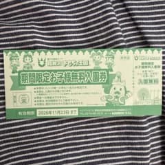 軽井沢おもちゃ王国 期間限定お子様無料入園券のサムネイル