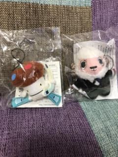 ★週末値下★ ドコモダケ&ひつじのしつじくん　クリーナー付きストラップのサムネイル