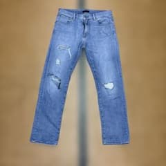 UNIQLO JEANS ダメージ加工 デニムパンツのサムネイル