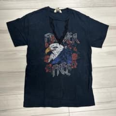 ミス・セルフレッジ ブラックTシャツ イーグルプリントのサムネイル