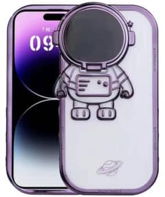 iphone 13 pro ケース 宇宙飛行士 紫 電気めっき 韓国 耐衝撃のサムネイル