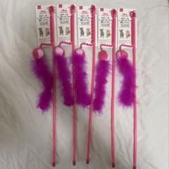 のび〜るしっぽ＆ボール付き猫じゃらし DAISO ダイソー 5本セット