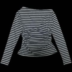 ボーダーワンショルダー長袖Tシャツのサムネイル