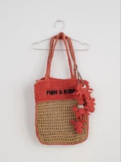 新品　FISH & KIDS 〈ECRU AND RED〉　トートバッグのサムネイル