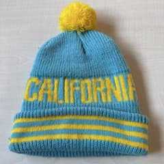 CALIFORNIA ニット帽 ビーニー ポンポン付き