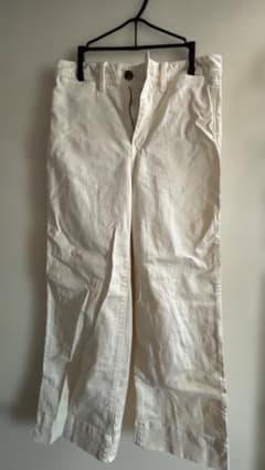 Gap パンツ　ホワイトデニム　high rise wide-leg cropのサムネイル