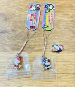 希少　レア　ご当地キティー　ストラップ　根付け　鹿児島　かぶ 希少 根付 ご当地ハローキティー 鹿児島限定 ストラップ 西郷どん 黒豚