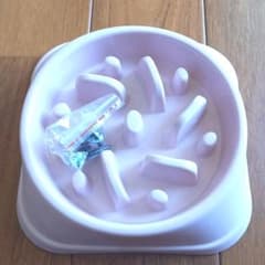 スローフード　早食い防止　皿　犬のサムネイル