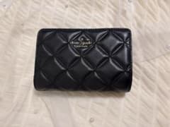kate spade NEW YORK 二つ折り財布 キルティング ブラックのサムネイル