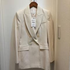 ZARA ザラ　ボリュームを抑えたジャケット　XS ウォッシュドスエード レザーリラックスフィットジャケット - ブラウン