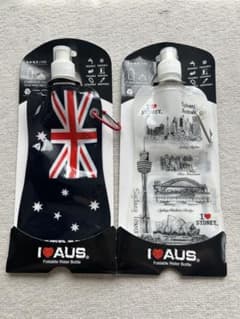 I LOVE AUS 折りたたみ水筒 2個セットのサムネイル
