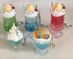 クリームソーダ アイスフロート キーホルダー セット
