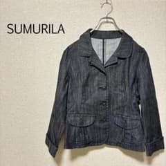 b0191【SAMURILA】Tailored Jacket, Denim, Size 9, Thick