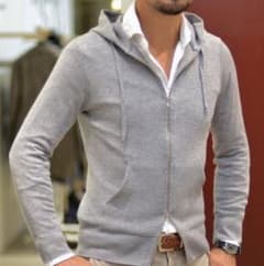 【ルトロワ】LETROYES RENE コットンダブルジップパーカー フランス製 ルトロワ】LETROYES RENE コットンダブルジップパーカー フランス製