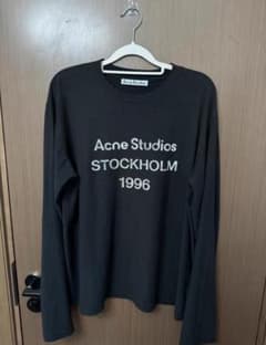Acne Studios ブラック ロングスリーブカットソー - メルカリ