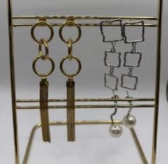 ピアス 3点セット ゴールド シルバー パールのサムネイル