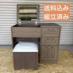送料込み＊ドレッサー スツール付き コンセント付 組立済み - メルカリ