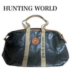 HUNTING WORLD ハンティングワールド ボストンバッグ カーキカラー
