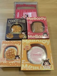 mellojoy メロジョイ スフレ ワッフル スクイーズ 3点セット レア Mellojoy メロジョイ クリームワッフル スフレクッキー 4点セット