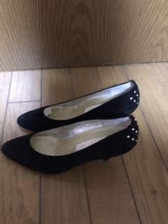 バックスキンの黒の靴です。のサムネイル