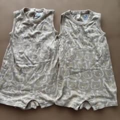 baby GAP 熊柄ロンパース 双子 80㎝　90㎝のサムネイル